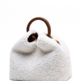 Elleme - Baozi Shearling Teddy White/Cognac