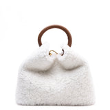 Elleme - Baozi Shearling Teddy White/Cognac