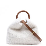 Elleme - Baozi Shearling Teddy White/Cognac