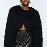 Ducie - Becca Cropped Shearling Jacket