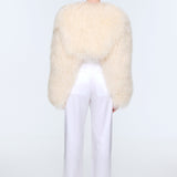 Ducie - Becca Cropped Shearling Jacket