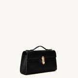 SAVETTE - Symmetry Pochette in Black Lizard