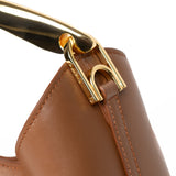 Elleme - Small Boomerang Leather Cognac