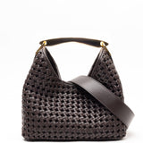 Elleme - Boomerang Woven Leather Dark Brown