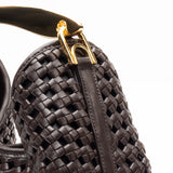 Elleme - Boomerang Woven Leather Dark Brown