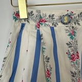 Dolce & Gabbana Exclusive Blue Floral Striped Shorts Size IT 36 (UK 4)