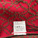 Alaïa Red Jacquard Print Halter Neck Midi Dress Size FR 36 (UK 8)