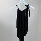 Yves Saint Laurent Vintage Black Halter Neck Knit Top with Ruched Neck Tie Detail FR 38 (UK 10)