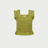 Loeffler Randall - Callie Smocked Sleeveless Top