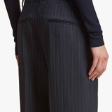 Khaite - Cambie Pant in Navy and White Stripe