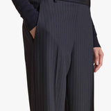 Khaite - Cambie Pant in Navy and White Stripe