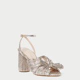 Roeffler Randall - Camellia Champagne Pleated Bow Heel