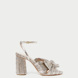 Roeffler Randall - Camellia Champagne Pleated Bow Heel