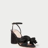 Roeffler Randall - Camellia Black Pleated Bow Heel