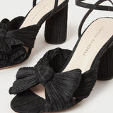 Roeffler Randall - Camellia Black Pleated Bow Heel