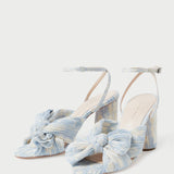 Roeffler Randall - Camellia Blue Floral Bow Heel