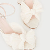 Roeffler Randall - Camellia Pearl Pleated Bow Heel