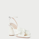 Roeffler Randall - Camellia White Lace Bow Heel