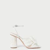 Roeffler Randall - Camellia White Lace Bow Heel