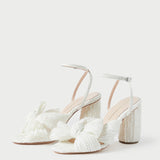 Roeffler Randall - Camellia White Lace Bow Heel