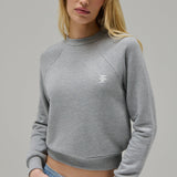 ETERNE - Shrunken Raglan Sweatshirt Heather Grey