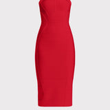 Herve Leger - S/L CROSS BACK BANDAGE MIDI DRESS