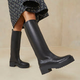 Roeffler Randall - Carlee Black Tall Lug Boot