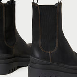 Roeffler Randall - Carlota Black Chunky Lug Boot