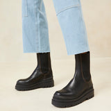 Roeffler Randall - Carlota Black Chunky Lug Boot