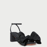 Roeffler Randall - Carmen Black Moiré Bow Sandal