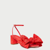 Roeffler Randall - Carmen Red Moiré Bow Sandal