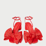 Roeffler Randall - Carmen Red Moiré Bow Sandal