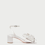 Roeffler Randall - Carmen Cream Satin Bow Sandal