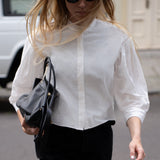 FRAME - Modern Puff Sleeve Shirt -- White