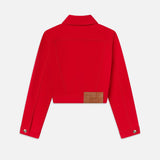 FRAME - The Tailored Denim Jacket -- Herrera Red