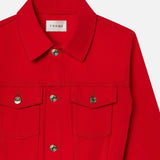 FRAME - The Tailored Denim Jacket -- Herrera Red