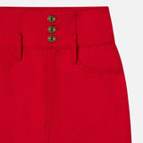 FRAME - The Corset Mini Skirt -- Herrera Red