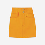 FRAME - The Corset Mini Skirt -- Marigold