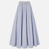 FRAME - The Denim Ball Skirt -- Celeste