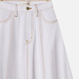 FRAME - The Denim Ball Skirt -- White