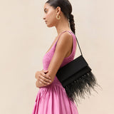 Loeffler Randall - Charlee Black Satin Shoulder Bag