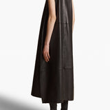 Khaite - Coli Dress in Black Leather