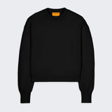 Guest In Residence - Collegiate Crew In Cashmere - Black