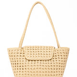 Elleme - Courrier Tote Woven Leather Butter