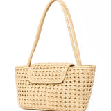 Elleme - Courrier Tote Woven Leather Butter