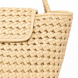 Elleme - Courrier Tote Woven Leather Butter