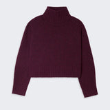 Guest In Residence - Cropped Turtleneck - Plum