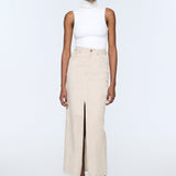 DUCIE - Chicago Suede Maxi Skirt