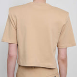 WARDROBE.NYC - Crop Shoulder Pad T-Shirt