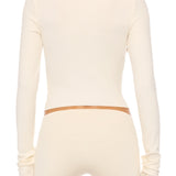 ETERNE - CROPPED CARDIGAN CREAM